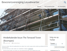 Tablet Screenshot of leuvekwartier.nl